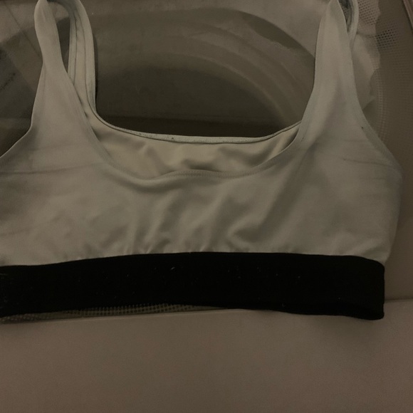 PINK VICTORIA’s secret light blue very worn sport bra size small - Picture 2 of 4